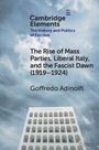 Goffredo Adinolfi: The Rise of Mass Parties, Liberal Italy, and the Fascist Dawn (1919-1924), Buch