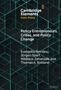 Evangelia Petridou: Policy Entrepreneurs, Crises, and Policy Change, Buch