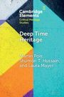 "Cambridge Elements: Critical Heritage Studies. Deep Time Heritage. Martin Porr, Shumon T. Hussain und Laura Mayer." Buntes geometrisches Muster.