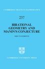 "237 BIRATIONAL GEOMETRY AND MANIN'S CONJECTURE SHO TANIMOTO" in Schwarz. Blaues Cover, Verlagssignet unten.