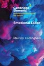 „Cambridge Elements: Emotional Labor von Marci D. Cottingham“ in leuchtenden Farben, abstrakter Hintergrund.