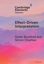 Dylan Bumford: Effect-Driven Interpretation, Buch