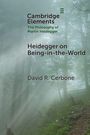 "Cambridge Elements: Heidegger on Being-in-the-World" von David R. Cerbone vor nebligem Waldhintergrund.