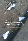 Text: "Denial, Deterrence, and Disenchantment: Why Many Never Immigrate. Jacob Richard Thomas." Erdiger Untergrund mit Papierstücken.
