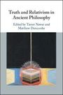 "Truth and Relativism in Ancient Philosophy," edited von Tamer Nawar und Matthew Duncombe. Darunter abstrakte Kunst.