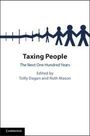„Taxing People: The Next One Hundred Years“ von Tsilly Dagan und Ruth Mason. Silhouetten von Menschen halten Hände.