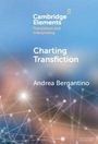 Logo: Cambridge Elements, Charting Transfiction, Andrea Bergantino. Netzwerk-Design auf blauem Hintergrund.