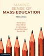 "MAKING SENSE OF MASS EDUCATION, Fifth edition" und Namen der Autoren, rote Bleistifte zeigen nach oben.