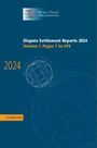 "Dispute Settlement Reports 2024, Volume I: Pages 1 to 470". Dunkelblauer Hintergrund, WTO-Logo und stilisierte Globusgrafik.