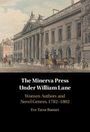 "The Minerva Press Under William Lane: Women Authors and Novel Genres, 1782-1802. Eve Tavor Bannet." Illustration eines historischen Gebäudes mit Menschen und Kutschen im Vordergrund.