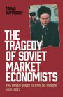 „Tobias Rupprecht: The Tragedy of Soviet Market Economists“. Foto eines Mannes mit Hut auf rotem Hintergrund.