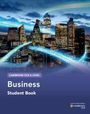 „Cambridge IGCSE® Business Student Book“. Skyline einer Stadt mit leuchtenden Lichtern und blauen Lichtstreifen.