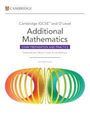 Text: "Cambridge IGCSE™ and O Level Additional Mathematics Exam Preparation and Practice". Bunte geometrische Illustration.