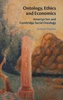 Text: "Ontology, Ethics and Economics; Amartya Sen and Cambridge Social Ontology; Andassis Rughase." 
Illustration: Antike Säule, Berge im Hintergrund.