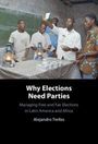 „Why Elections Need Parties. Managing Free and Fair Elections in Latin America and Africa. Alejandro Trelles.“ Fünf Menschen diskutieren um einen Tisch.