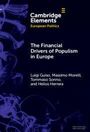 Text: "The Financial Drivers of Populism in Europe" von Luigi Guiso, Massimo Morelli, Tommaso Sonno und Helios Herrera. Hintergrund dunkel.