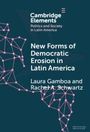 "Cambridge Elements: Politics and Society in Latin America. New Forms of Democratic Erosion in Latin America von Laura Gamboa und Rachel A. Schwartz. Hintergrund zeigt ein Netzwerkdiagramm."