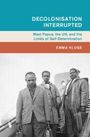 „DECOLONISATION INTERRUPTED. West Papua, the UN, and the Limits of Self-Determination. EMMA KLUGE.“ Drei Personen vor einem Flugzeug.