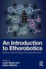Text: "An Introduction to Ethorobotics" mit Illustrationen von Robotern und Tieren, vernetzt in bunten Kreisen und Linien.