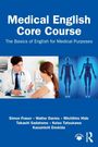 "Medical English Core Course: The Basics of English for Medical Purposes." Arzt spricht mit Patientin, daneben anatomische Figuren.