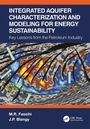 Oben Text: "INTEGRATED AQUIFER CHARACTERIZATION AND MODELING FOR ENERGY SUSTAINABILITY". Unten bunte Karte mit Pfeilen.