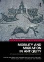 Oben: "Mobility and Migration in Antiquity" - Rethinking the ancient world through movement. Mosaik mit zwei Schiffen.