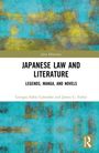 "Juris Diversitas. JAPANESE LAW AND LITERATURE. LEGENDS, MANGA, AND NOVELS. Giorgio Fabio Colombo and James C. Fisher." Abstraktes Cover in Türkis und Gelb.