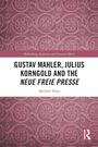 „Gustav Mahler, Julius Korngold and the Neue Freie Presse“, Michael Haas. Rosa Hintergrund mit Ornamenten.