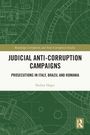 "Judicial Anti-Corruption Campaigns: Prosecutions in Italy, Brazil, Romania" von Nedim Hogic, auf geometrisch-grünem Muster.