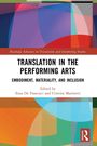 „Translation in the Performing Arts“, Herausgeber Enza De Francisci, Cristina Marinetti, bunte geometrische Formen.