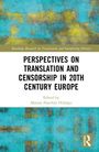 „PERSPECTIVES ON TRANSLATION AND CENSORSHIP IN 20TH CENTURY EUROPE“. Herausgegeben von Marian Panchón Hidalgo. Abstrakte Malerei mit Blau- und Gelbtönen.