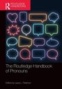 "The Routledge Handbook of Pronouns, Edited by Laura L. Paterson." Leuchtende Sprechblasen auf dunklem Hintergrund.