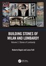 „BUILDING STONES OF MILAN AND LOMBARDY“, „Volume 2: Stones of Lombardy“, Autoren: Roberto Bugini und Luisa Folli. Oben Mosaik aus architektonischen Detailfotos.