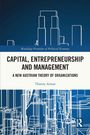 "Capital, Entrepreneurship and Management" von Thierry Aimar. Abstrakte Zeichnung von Hochhäusern im Hintergrund.