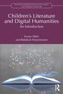 Buchtitel: "Children's Literature and Digital Humanities". Autoren: Suzan Alteri und Rebekah Fitzsimmons. Offenes Buch mit digitalem Muster.