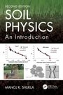 "SECOND EDITION SOIL PHYSICS An Introduction. Zwei Diagramme und ein Foto von landwirtschaftlicher Ausrüstung, Bodenanatomie."