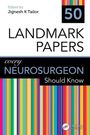Text: "50 LANDMARK PAPERS every NEUROSURGEON Should Know", über Regenbogenstreifen.