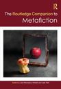 "The Routledge Companion to Metafiction" zeigt einen ganzen Apfel im Spiegel; davor ein angebissener Apfel.