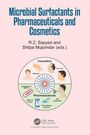 "Microbial Surfactants in Pharmaceuticals and Cosmetics" von R.Z. Sayyed und Shilpa Mujumdar. Illustration mit Themenkreis.