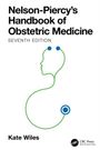 "Nelson-Piercy's Handbook of Obstetric Medicine, Seventh Edition, Kate Wiles." Eine grüne Linie formt ein Gesicht und Körper.
