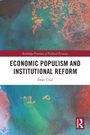 "Economic Populism and Institutional Reform" von Emre Ünal. Aquarellartige, bunte Hintergründe mit einem Logo unten rechts.