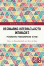 "Routledge Research in Race and Ethnicity" und "Regulating Interracialized Intimacies" auf buntem geometrischem Muster.
