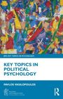 Text: "BPS Key Topics in Psychology", "Key Topics in Political Psychology", "Pavlos Vasilopoulos". Farbige abstrakte Malerei.