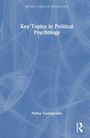 "Key Topics in Political Psychology." Autor: Pavlos Vasilopoulos. Blauer Hintergrund mit weißen, feinen Linien und einem Logo.
