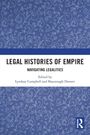 „LEGAL HISTORIES OF EMPIRE. NAVIGATING LEGALITIES. Edited by Lyndsay Campbell and Shaunnagh Dorsett.“ Blaues Muster.