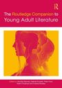 "The Routledge Companion to Young Adult Literature." Illustration mit überlappenden Profilen, gelb auf rot.