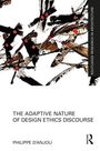 "The Adaptive Nature of Design Ethics Discourse" von Philippe D’Anjou. Abstrakte Illustration mit schwarzen Formen und roten Punkten.