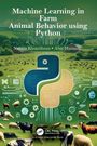 "Machine Learning in Farm Animal Behavior using Python" von Natasa Kleanthous und Abir Hussain. Feld mit Tieren und Python-Logo.