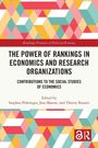 Buchtitel: "THE POWER OF RANKINGS IN ECONOMICS AND RESEARCH ORGANIZATIONS." Geometrisches Muster in Pastellfarben.