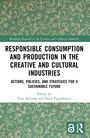 "Responsible Consumption and Production" steht in großen Buchstaben auf grünem Hintergrund mit goldenen Ornamenten.